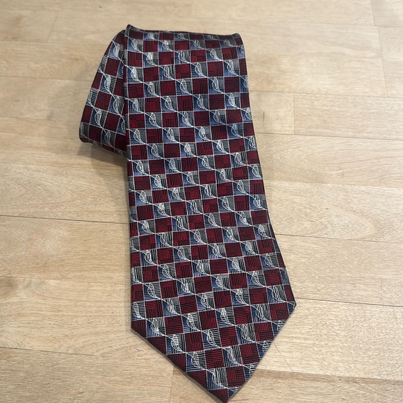 Hathaway Men’s Tie Hand Sewn 100% Italian Silk Made in the USA - Picture 1 of 5